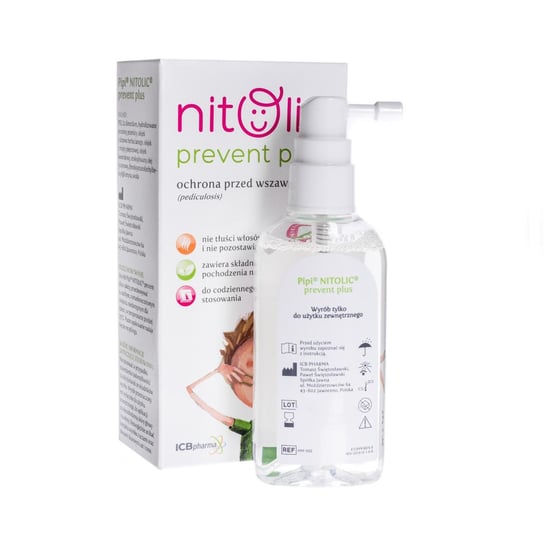 Pipi Nitolic Prevent Plus, spray chroniący przed wszawicą, 75 ml Pipi Nitolic