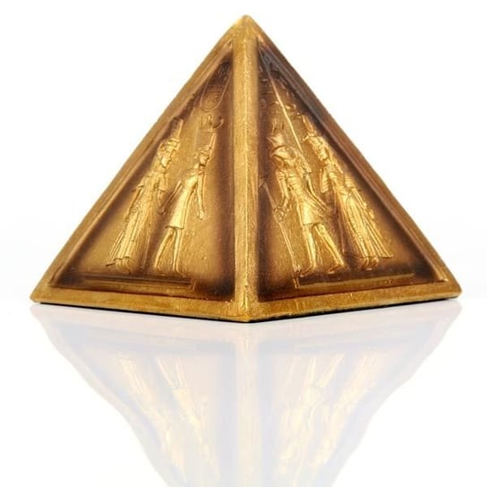 Piramida egipska z hieroglifami KEMIS, złota, 8x8x8 cm Kemis - House of Gadgets