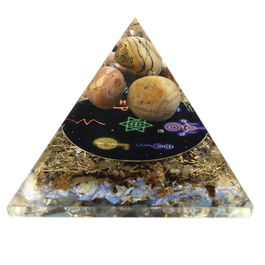 Piramida Orgonit - Północ Reiki - 70 mm ANCIENT WISDOM