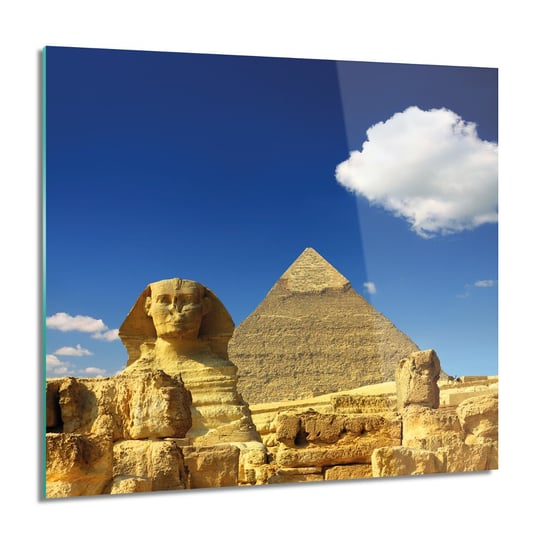 Piramida sfinks foto szklane ścienne 60x60 cm ArtPrintCave