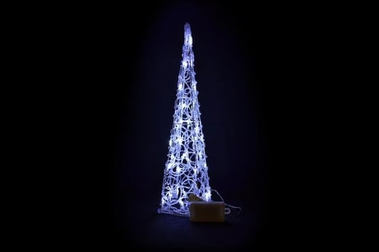 Piramida świąteczna JOYLIGHT, 30 diod LED, barwa zimna biała JOYLIGHT