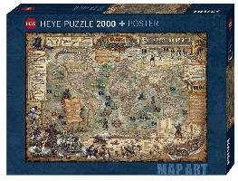 Pirate World Puzzle Teile, 2000 el. Heye