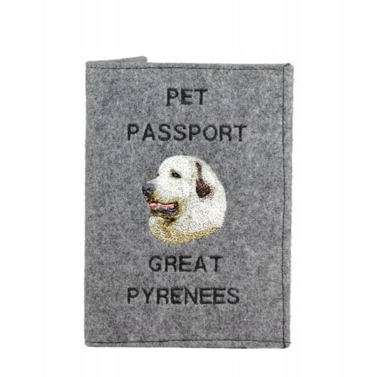 Pirenejski pies górski Haft pokrowiec na paszport Inna marka