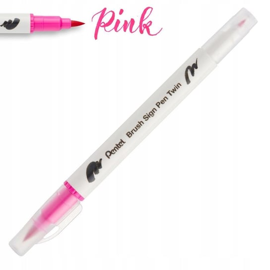Pisak PENTEL Brush Sign Pen Twin SESW30 różowy Pentel