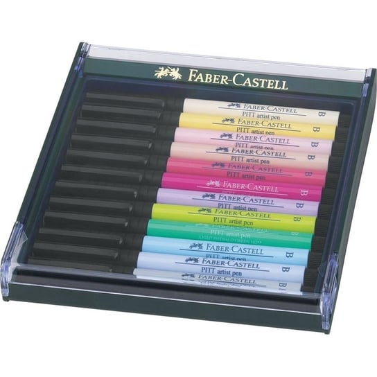 Pisaki artystyczne, Pitt Artist pen brush, 12 kolorów Faber-Castell