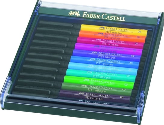 Pisaki artystyczne, Pitt Artist Pen Brush, 12 sztuk Faber-Castell