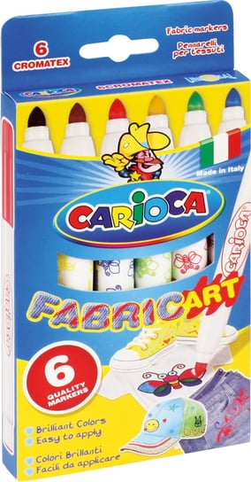Pisaki do tkanin, Cromatex, 6 kolorów Carioca