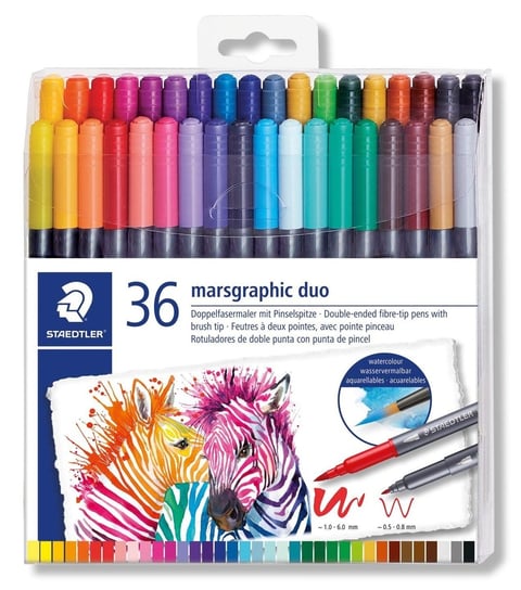 Pisaki dwustronne, 36 sztuk Staedtler
