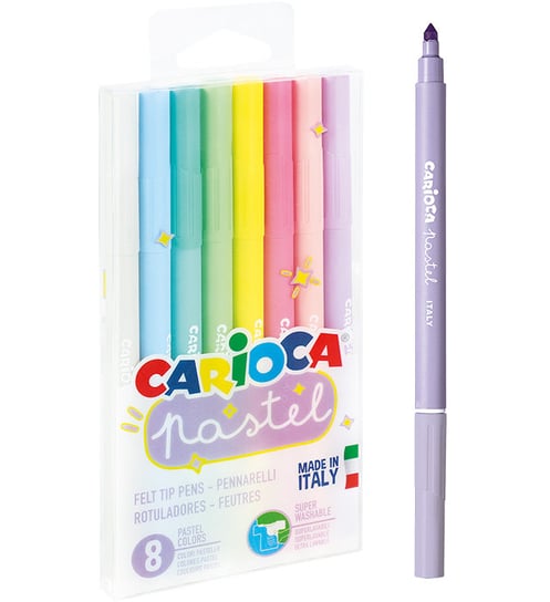 Pisaki pastelowe, 8 kolorów Carioca