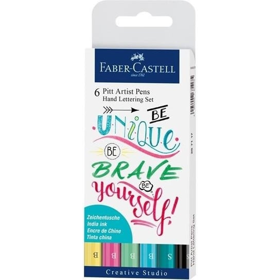 Pisaki, Pitt Artist Pen Handlettering, 6 kolorów Faber-Castell