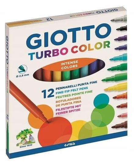 Pisaki Turbo Color 12 Kolorów Giotto, Giotto GIOTTO