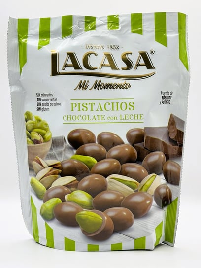 Pistacje prażone w mlecznej czekoladzie 100 g / Lacasa Inna marka