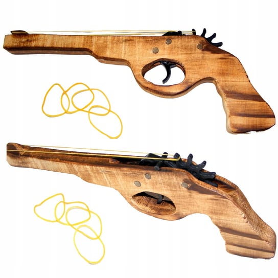 Pistolet Drewniany na gumki recepturki Pistolety Inna marka