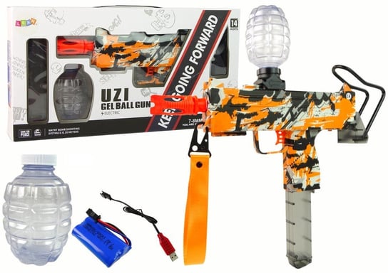 Pistolet Elektryczny Dla Dzieci Na Kulki Wodne Zasięg 20M Kulki Magazynek Lean Toys