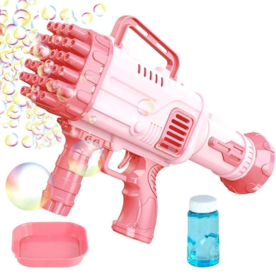 Pistolet na Bańki Mydlane Bazooka Bubble Automat do Baniek Różowy Inna marka