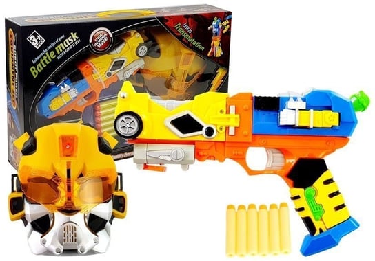 Pistolet na Strzałki Piankowe Robot 2w1 + Maska Lean Toys