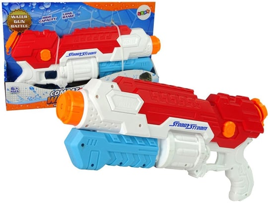 Pistolet Na Wodę 900 ml Biało-Czerwony 40 cm Lean Toys