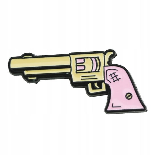 Pistolet różowy Girl Power przypinka Pinets