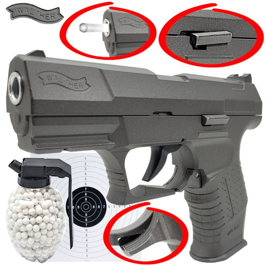 Pistolet WALTHER P99 Replika Air Soft Gun FULL METAL + GRANAT 800szt. Kulek Inna marka