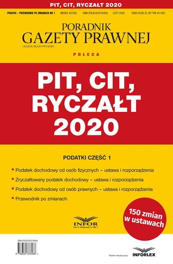 PIT, CIT, Ryczałt 2020 Opracowanie zbiorowe