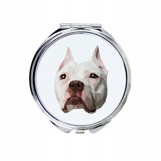 Pitbull Lusterko kieszonkowe Pies geometryczny Inna marka