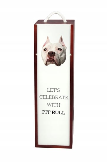 Pitbull Pudełko na wino z geometrycznym psem Inna marka