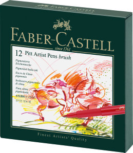 Pitt Artist Pen Studio Box 12 kolorów, Faber-Castell Faber-Castell