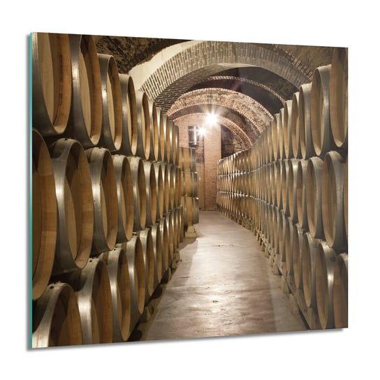 Piwnica beczki wino do kuchni foto szklane, 60x60 cm ArtPrintCave