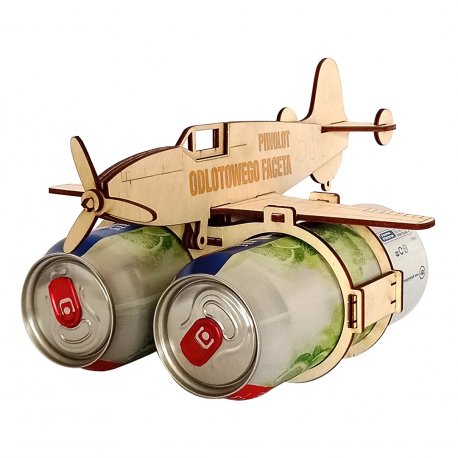 Piwolot odlotowego faceta - samolot na piwo z grawerem Koszulkowy