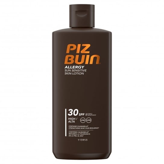 Piz Buin, Allergy Sun, Ochronny prepatar do opalania Sensitive Skin SPF30, 200 ml Piz Buin