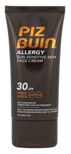 PIZ BUIN Allergy Sun Sensitive Skin Face Cream SPF30+ preparat do opalania twarzy 50ml Piz Buin