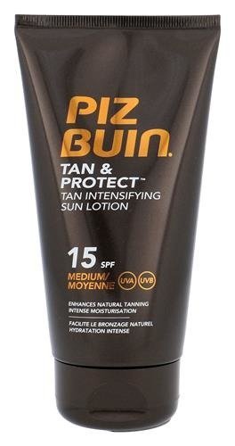 PIZ BUIN Tan Intensifying Sun Lotion Tan & Protect SPF15 preparat do opalania ciała dla kobiet 150ml Piz Buin