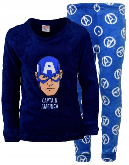 Piżama Avengers Kapitan Ameryka Dziecięca Chłopięca Miś Polarowa 104/110 EplusM