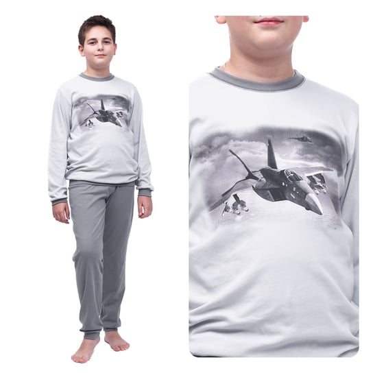 Piżama Bawełniana Chłopięca Dla Dzieci Z Długim Rękawem Na Prezent Z Samolotem 146 Inna marka