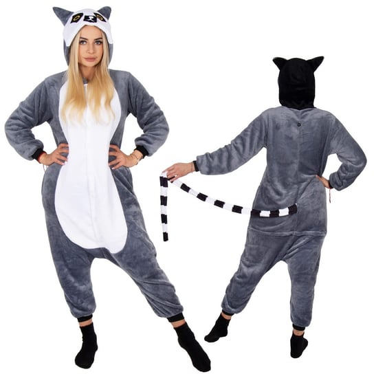 Piżama Jednoczęściowa Kigurumi Damska Kombinezon Lemur Rozmiar M Springos