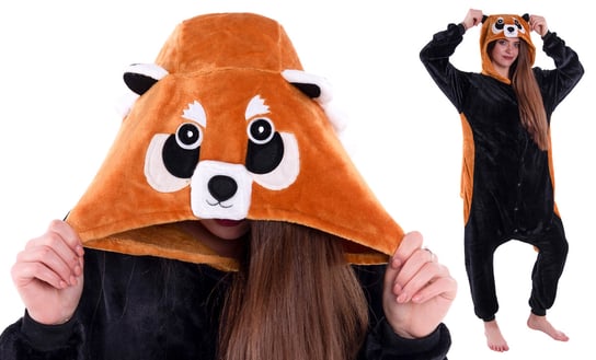 Piżama Kigurumi Onesie Panda Czerwona, Rozmiar XL Bestomi