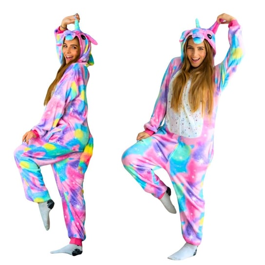 Piżama Onesie Kigurumi Kostium Lazurowy Jednorożec XL: 175-185cm nerd hunters