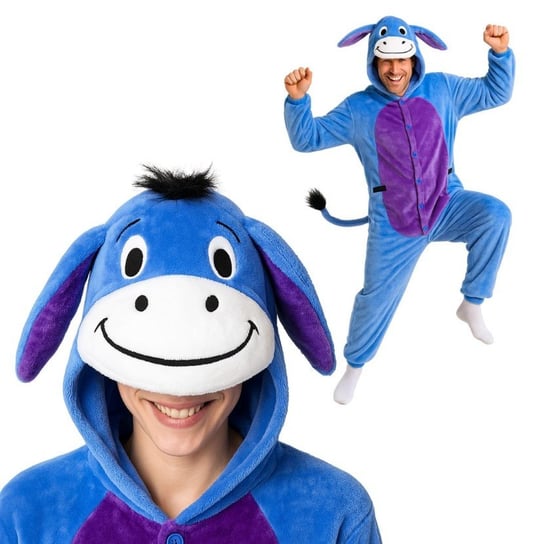 Piżama Onesie Kigurumi Kostium Przebranie Kłapołuchy Osiołek XXL: 185 - 195cm nerd hunters