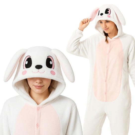Piżama Onesie Kigurumi Kostium Przebranie Królik L: 165-175cm nerd hunters
