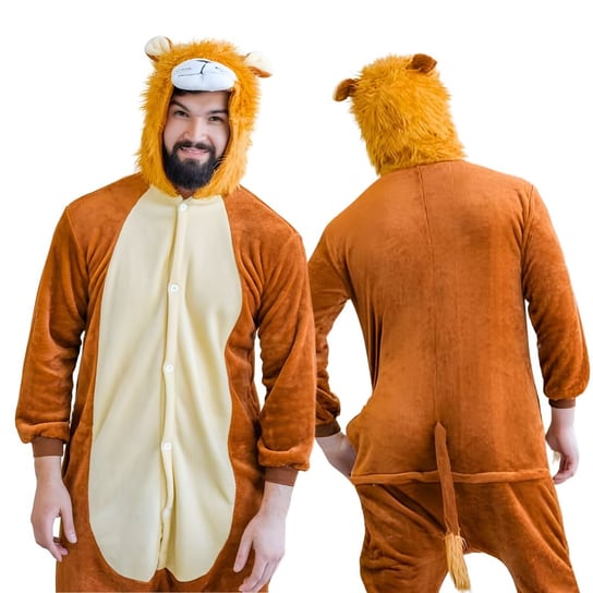 Piżama Onesie Kigurumi Kostium Przebranie Lew L: 165 - 175cm nerd hunters