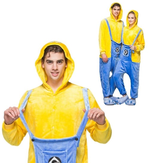 Piżama Onesie Kigurumi Kostium Przebranie Minion S: 145-155cm nerd hunters