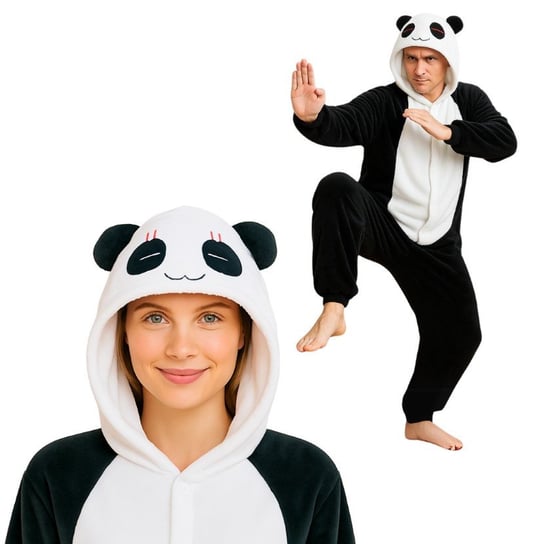 Piżama Onesie Kigurumi Kostium Przebranie Panda S: 145-155cm nerd hunters