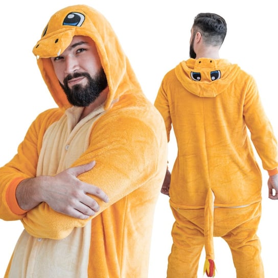 Piżama Onesie Kigurumi Kostium Przebranie Pokemon Charmander L: 165-175cm nerd hunters