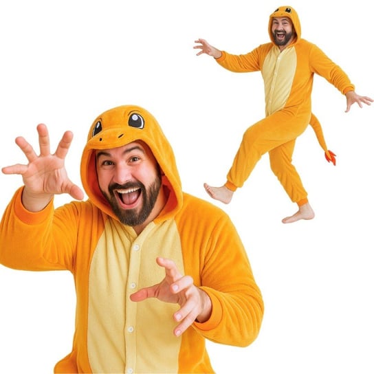 Piżama Onesie Kigurumi Kostium Przebranie Pokemon Charmander XXL: 185-195cm nerd hunters
