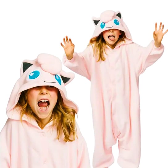 Piżama Onesie Kigurumi Kostium Przebranie Pokemon Jigglypuff Dzieci 115 - 125cm nerd hunters