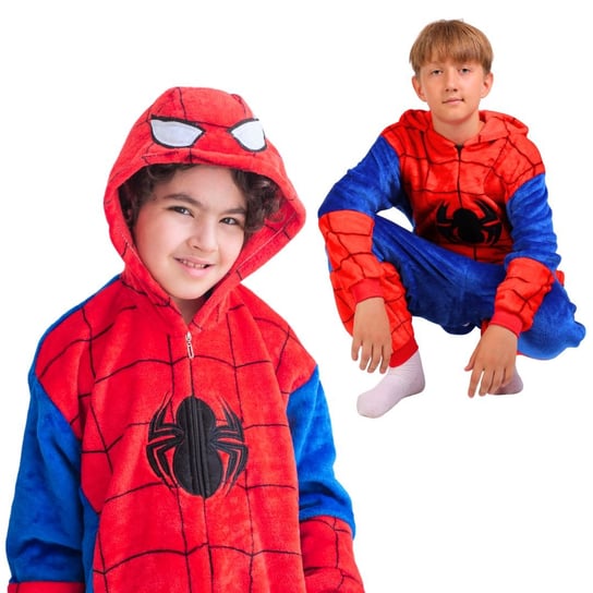 Piżama Onesie Kigurumi Kostium Przebranie Spiderman Dzieci 95-105cm nerd hunters