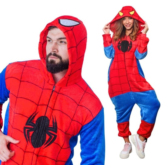 Piżama Onesie Kigurumi Kostium Przebranie Spiderman S: 145-155cm nerd hunters