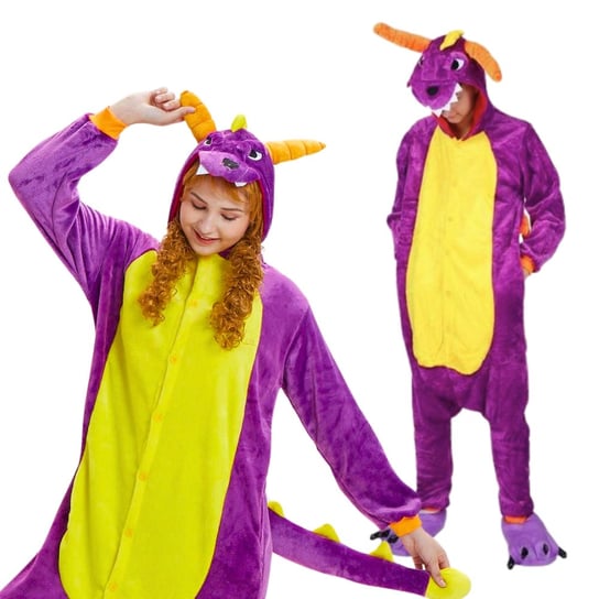 Piżama Onesie Kigurumi Kostium Przebranie Spyro XL: 175-185cm nerd hunters