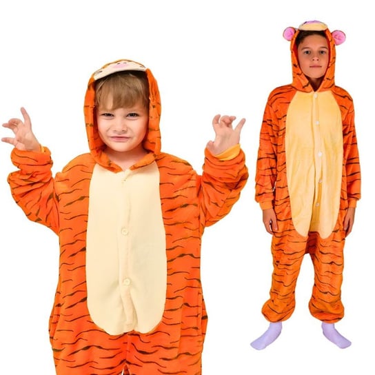 Piżama Onesie Kigurumi Kostium Przebranie Tygrysek Dzieci 105-115cm nerd hunters