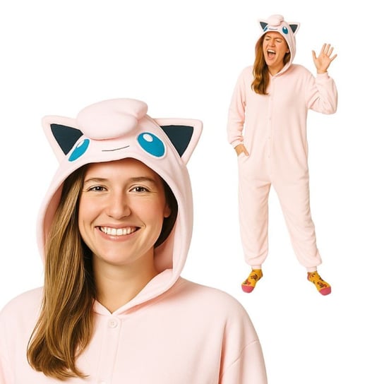 Piżama Onesie Kigurumi Przebranie Pokemon Jigglypuff L: 165 - 175cm nerd hunters